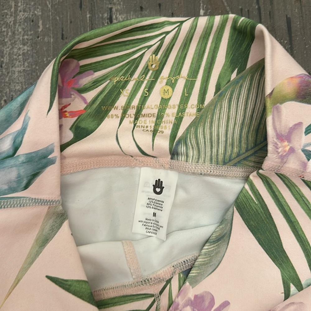 Spiritual Gangster Tropical Palm Print Leggings - Picture 7 of 9